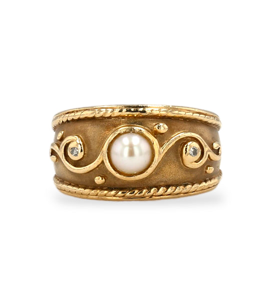 Yellow Gold 14k Pearl Ring