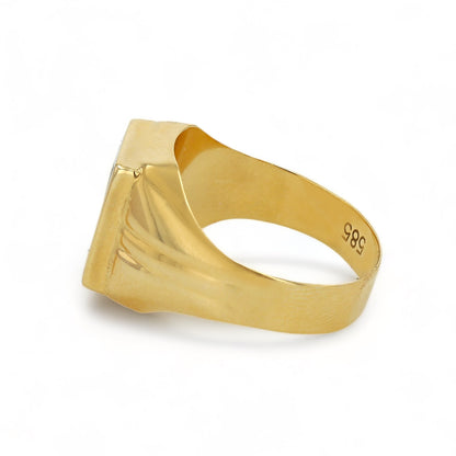 10K Yellow Gold Ring with Onyx - 224919