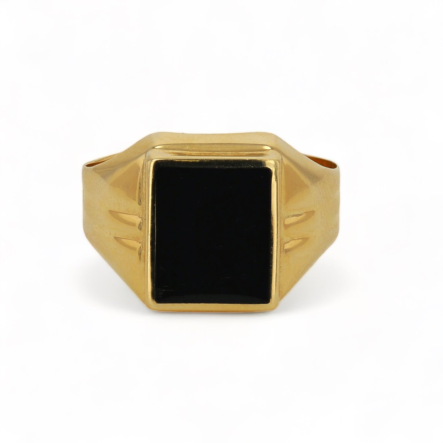 10K Yellow Gold Ring with Onyx - 224919