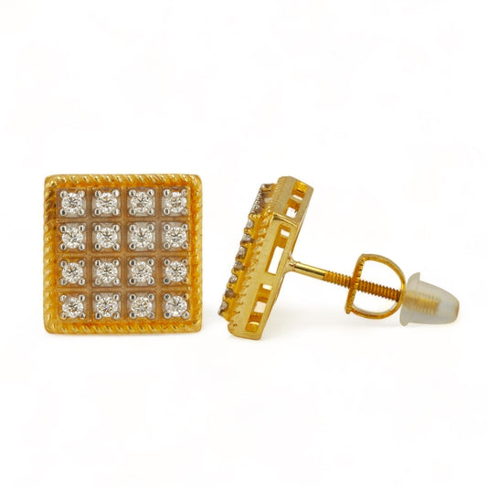 10K Yellow Gold Moissanite Earring - 224994
