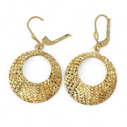 10k Yellow Gold Hoops-10172