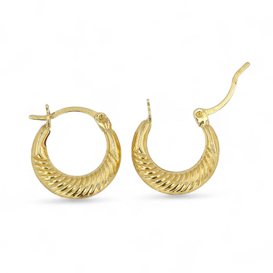 10k Yellow Gold Hoops-227658