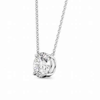 Platinum Brilliant Round Diamond necklace