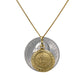 Gold 10k set medusa pendant