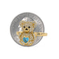 Gold 14k teddy bear ring