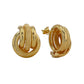 Gold 10k knot love earrings