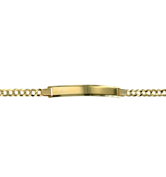 Gold 10k ID Bracelet-6780