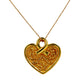 Gold 14k set chain heart pendant
