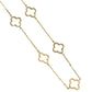 Gold 14k clover women necklace