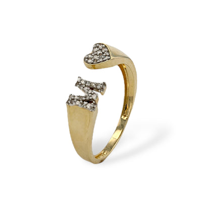 Gold 10k M diamond ring