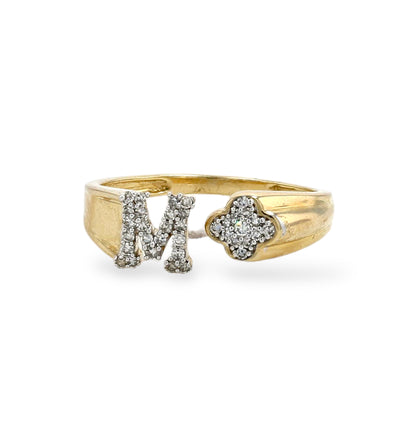 Gold 10k M diamond ring