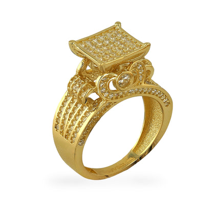 Gold 14k traditional princess ring
