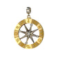 Gold 14k solid zodiac spinners pendant