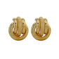 Gold 10k knot love earrings
