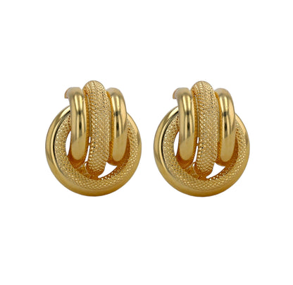 Gold 10k knot love earrings