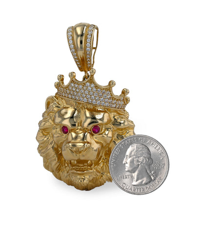 Gold 10k Lion pendant