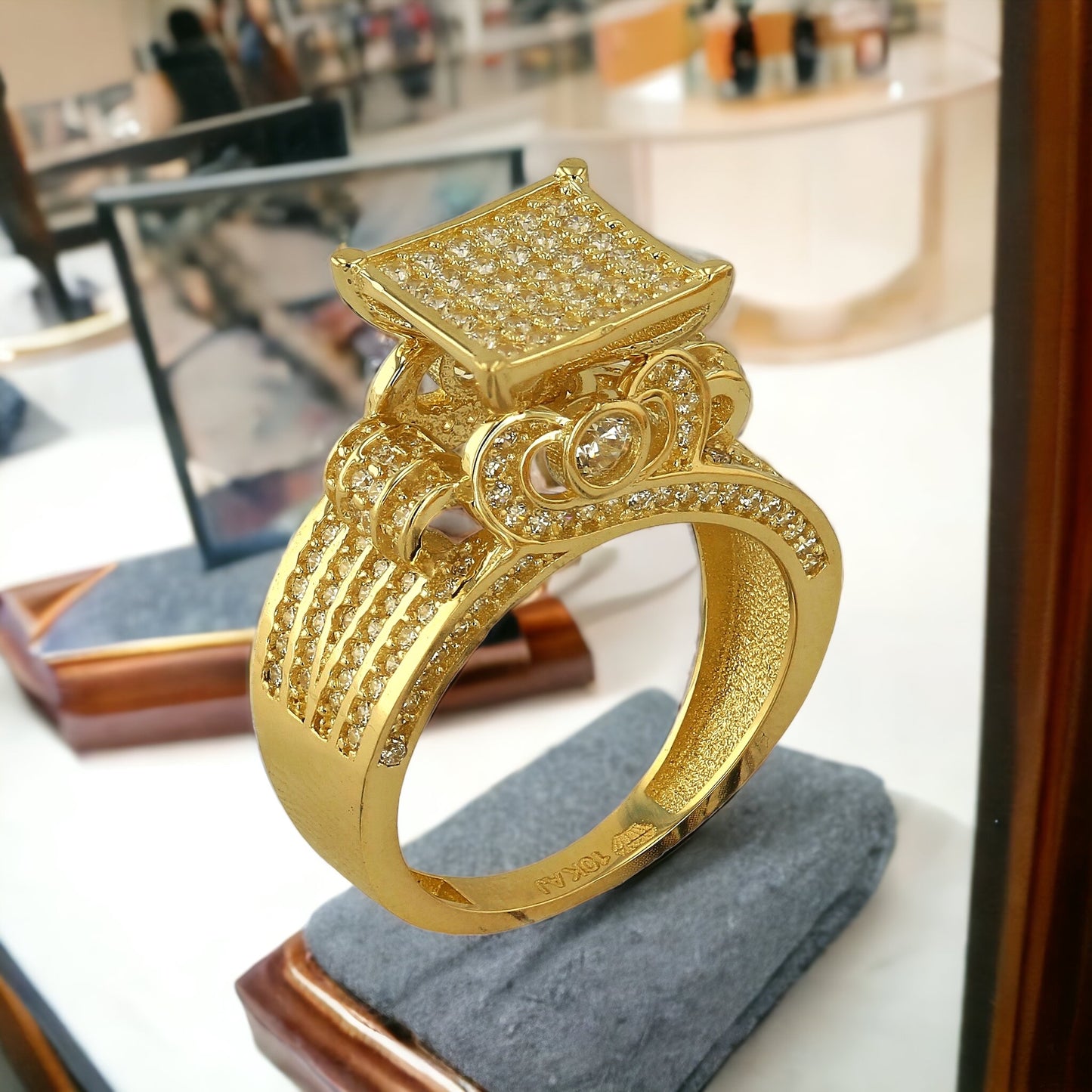 Gold 14k traditional princess ring