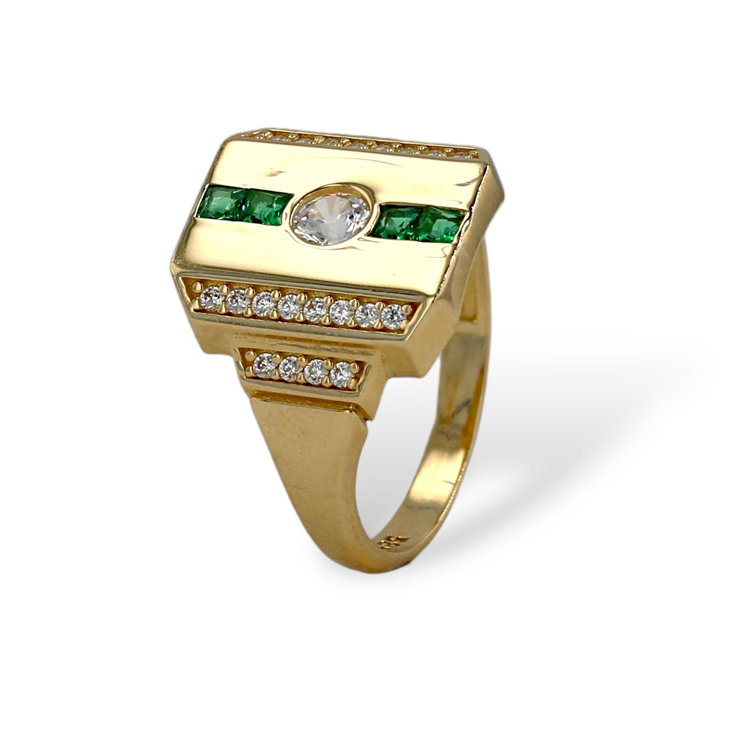 Gold 14k square women ring