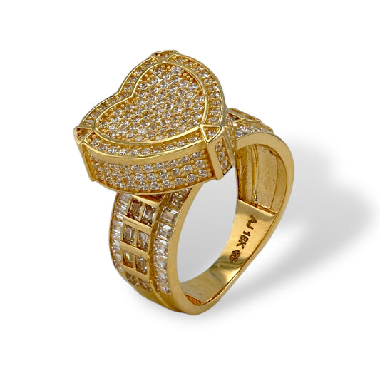 14k yellow gold princesa ring-4682