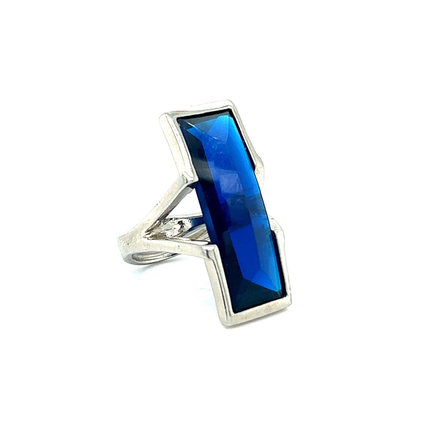 Sterling silver 925 dark blue lady’s ring - Aldo Jewelry
