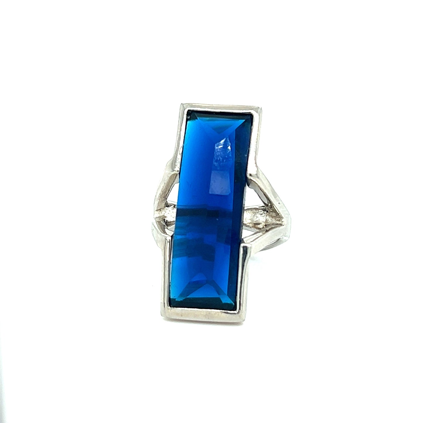Sterling silver 925 dark blue lady’s ring - Aldo Jewelry
