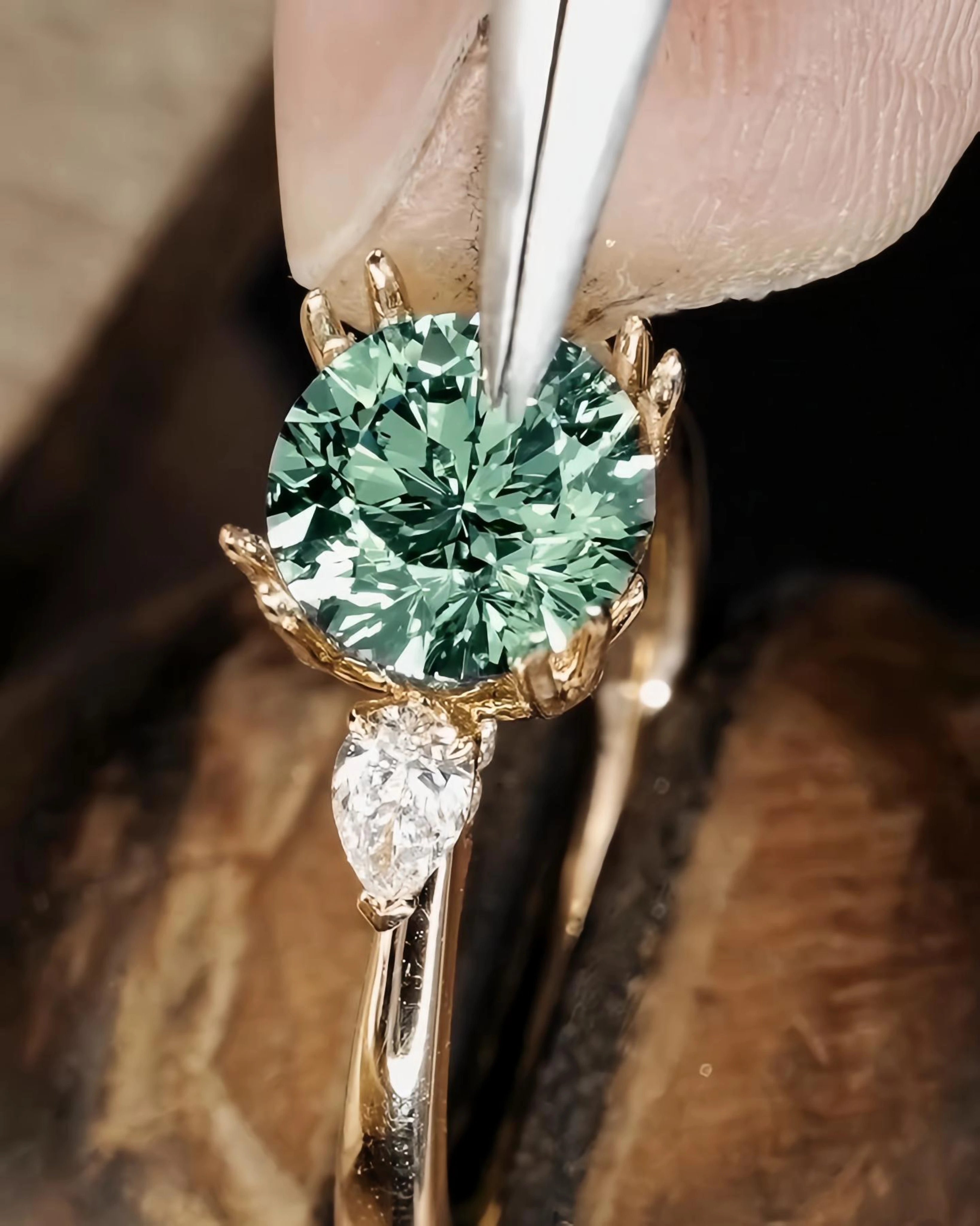 aa photo of multi colored gemstone necklace alongside all the jewelry aldo creates exclusive for his clients